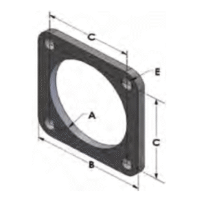 Cat Style Flanges Square